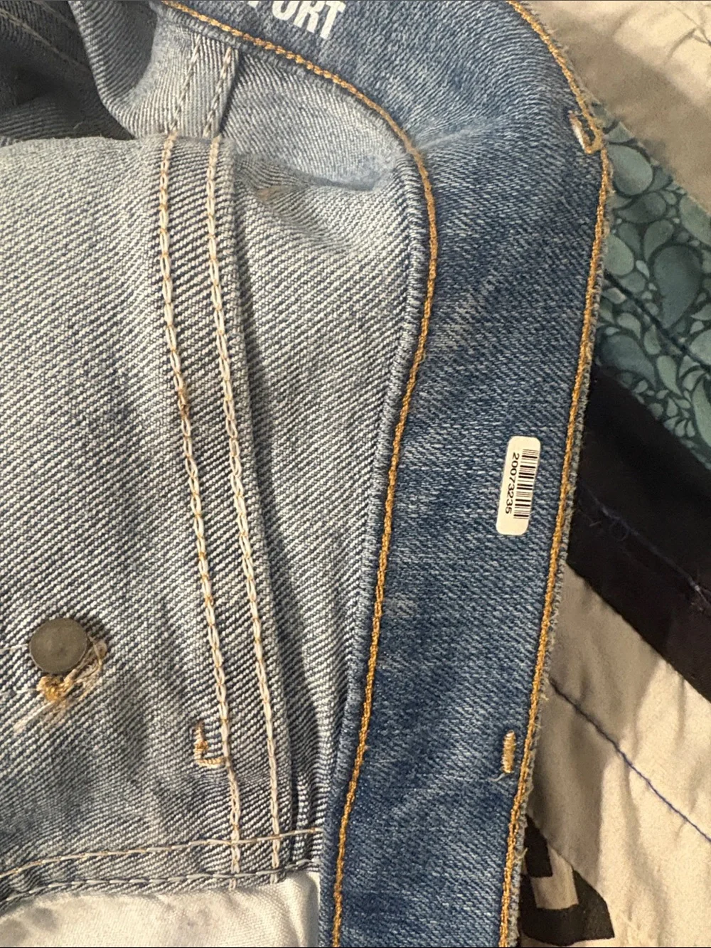 Starched and pressed Wrangler Men's Light Blue Cowboy cut Jeans